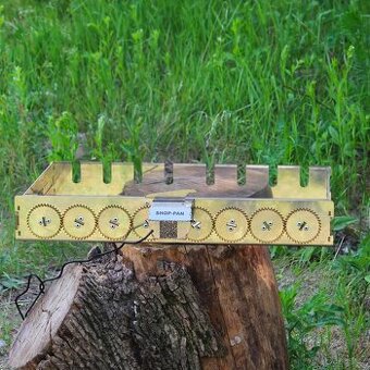 Automatická otáčecí grilovací souprava na 8 špízů – nerez