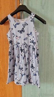 Šatičky s motýly, zn. H&M, vel. 134/140, 8-9 let