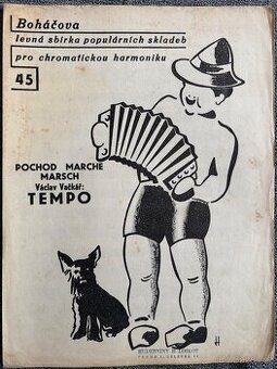 Noty: Boháčova sbírka pro harmoniku 45 - Tempo, V.Vačkář