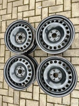 4x plechový disky OPEL 5x105 R16, čidla