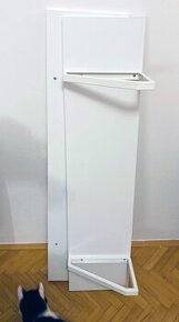 3x nástěnná police IKEA bílá