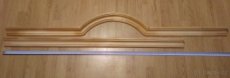 Oblouková římsa na historický nábytek + rovná
