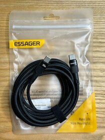 2x USB-C značkový kabel Essager 100W 3m 300cm, NOVÝ - 1