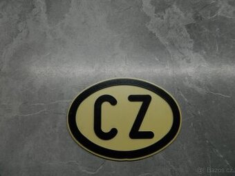 Prodám retro cedulku CZ.