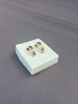 Zlaté náušnice Versace. 585/1000