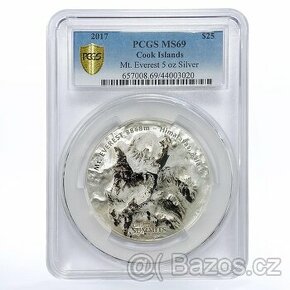 Exkluzivní stříbrná mince Mt. Everest (Seven Summits) 5 Oz