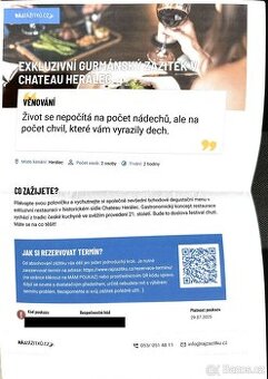 Exkluzivní gurmánský zážitek v Chateau Herálec - 1