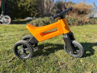 Odrážedlo FUNNY WHEELS 2v1 oranžové (stav viz foto)