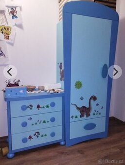 Dětská skříň+komoda
