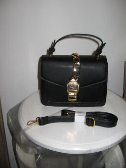 LUXUSNI NOVA KABELKA - ŽLUTE KOVANI- RUŽOVA MAŠLE