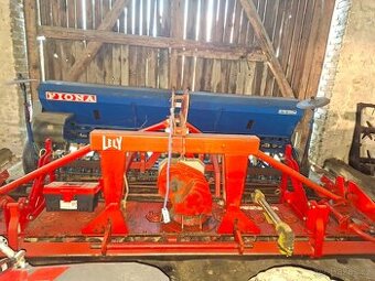 Rotační brány + secí stroj.