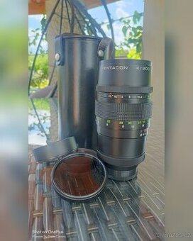 Pentacon 4/200 mm – po servisní čištění 2x baj. M42 a EXA