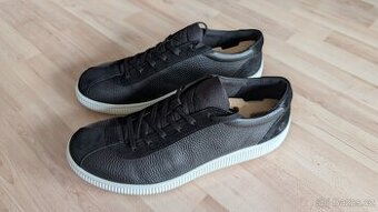 Pánské kožené tenisky ECCO soft zero, černé, velikost 46