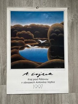 Kalendář Antonín Vojtek 1997 – 12 obrazů k zarámování