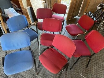 8× konferenční (kancelářské) židle – 4 dobré, 4 drblé