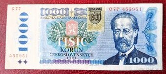 1000 Korún 1985 (kolek SR)