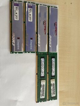 4ks 2GB RAM Kingston DDR3 HyperBlue, 2ks 4GB Samsung-Lenovo