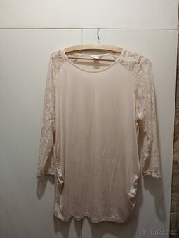 H&M Mama meruňkové tričko s viskózy velikost XL.