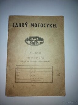 Jawa Pionyr 50, typ 555 návod na obsluhu