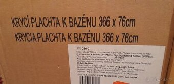 Krycí plachta k bazenu 366