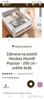 Zábrany na postel Monkey Mum - 1
