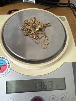 Starožitný náhrdelník 14k - 13.63g - 1