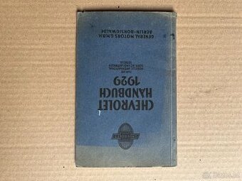 CHEVROLET HANDBUCH 1929