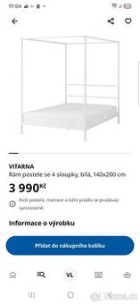 Postel ikea 140x200