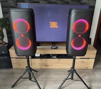 JBL Partybox 310 - 2x + stojany ( stav nového )