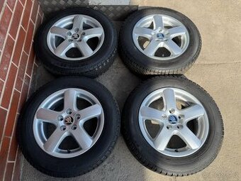 Alu 14" 5x100 typ ATIKA orig. Fabia, zimní 80% TOP