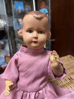 Starožitná panenka z celuloidu Novolit