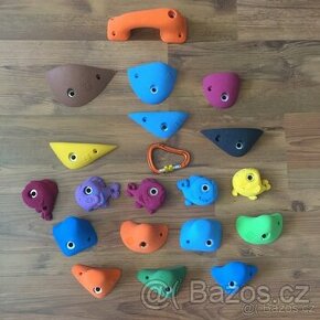 Nové dětské lezecké chyty THEREX - 19 kusů