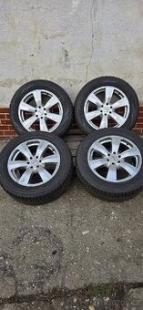 Alu kola r18, 6x139,7 Dotz, Ranger, zimní pneu 255/55