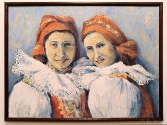 Obraz Veselanky, Jaromír Hynšt, olej 48x64