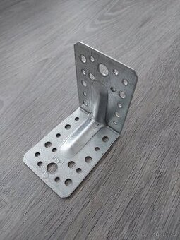 Montážní L kotvy  , úhelník s prolisem, tesařska L kotva