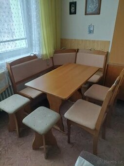 Rohový jídelní set