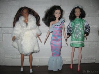 D sada 3ks oblečků na Barbie: šaty