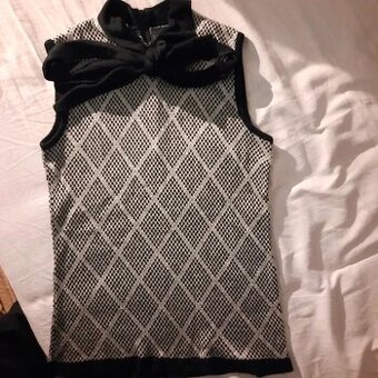 Trblietavý slávnostný top a kardigán, Page 1, vel. M