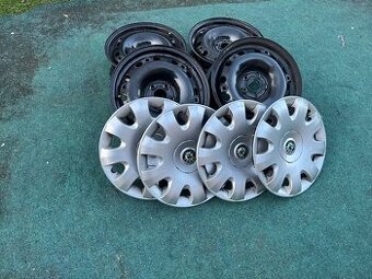 plechové disky 6Jx15, 5/100, ET 38, Škoda Fabia