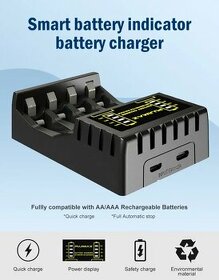 USB nabijecka pro 4x AA/AAA baterie