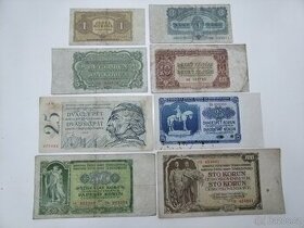 Bankovky Československo - sada ČSR - 1953 Moskva Goznak KSČ