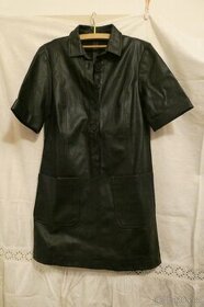 Dámské šaty černé 34  ZARA, koženého vzhledu