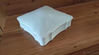 Dóza s víkem bílý porcelán - 1