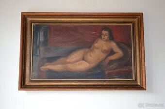 Galerijní prof. Bedřich Knopp - olej na plátně