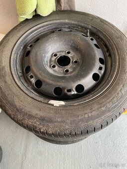 Škoda disky 5x100 s pneu 185/60 R15, letní