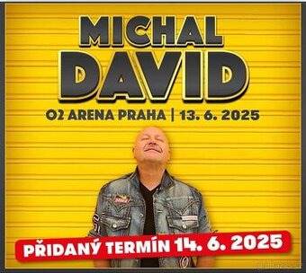 Prodám 2 vstupenky na Michala Davida