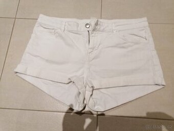 dámské džínové kraťasy bílé, H&M, vel. 42