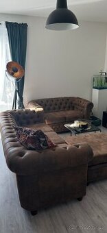 Prodám krásnou sestavu Chesterfield Gauče