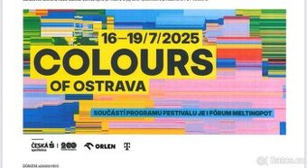 Lístky Colours of Ostrava 3500 Kč 4 dny