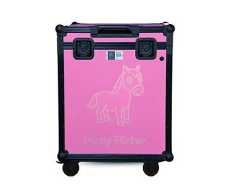 Jezdecký kufr CAVLUX Pony Rider – růžová barva